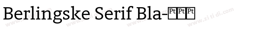 Berlingske Serif Bla字体转换